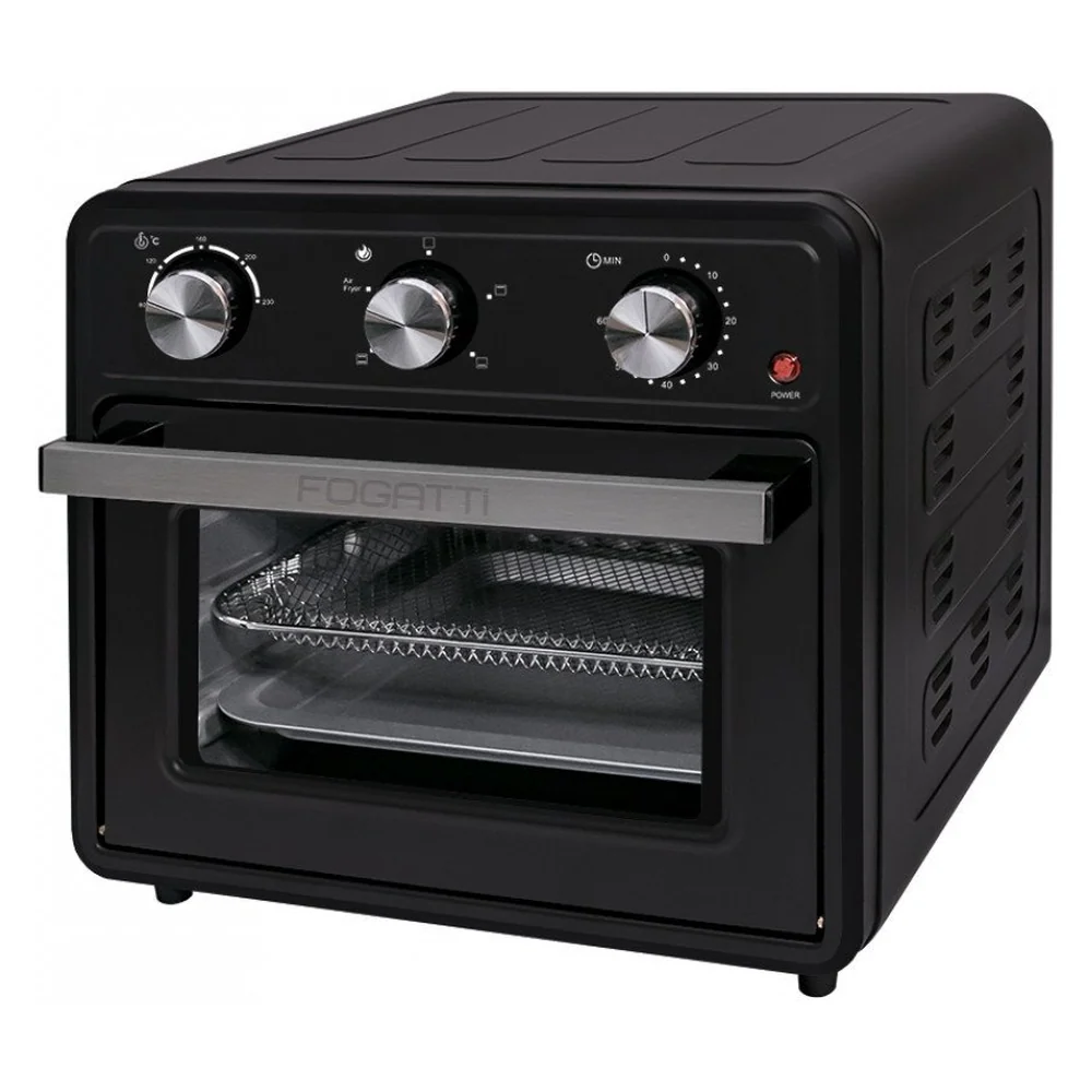 Forno Air Fryer 22L Fogatti - Multifunções Preto