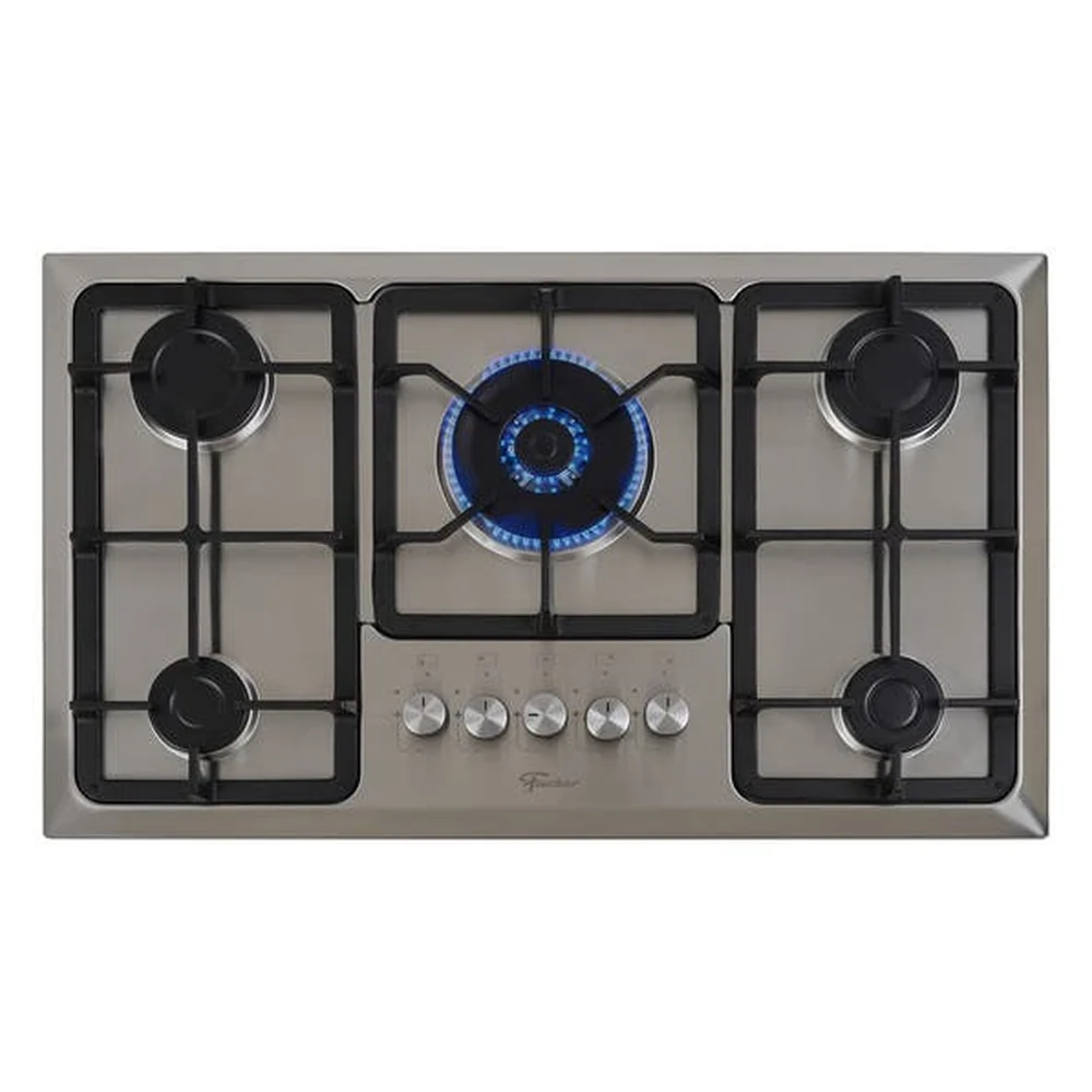 Cooktop 5 Bocas a Gás com Acendimento Automático Inox Bivolt 23678-54121 Fischer