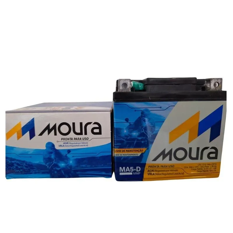 Bateria Moura Moto Titan Fan Biz 5amperes Ma 5d Blindado