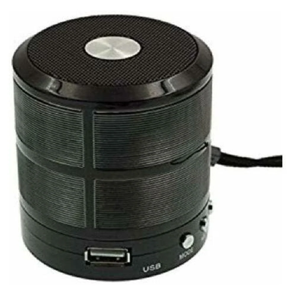 Mini Caixa Som Portátil Bluetooth Mp3 Sd Usb 3w Ws-887 Preto