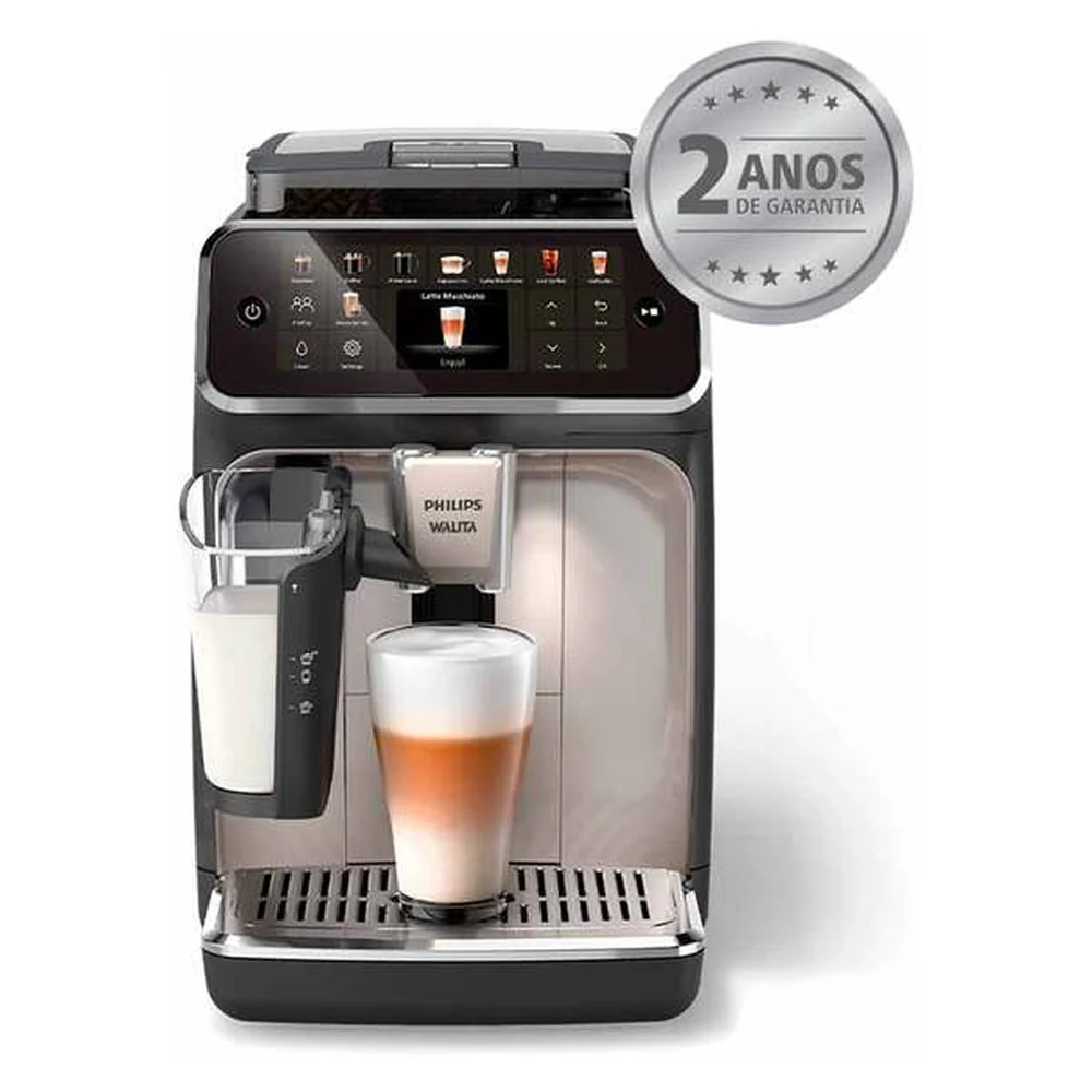 Cafeteira Espresso Superautomática Lattego Preta E Cromada Com 20 Tipos De Bebidas - Ep5547