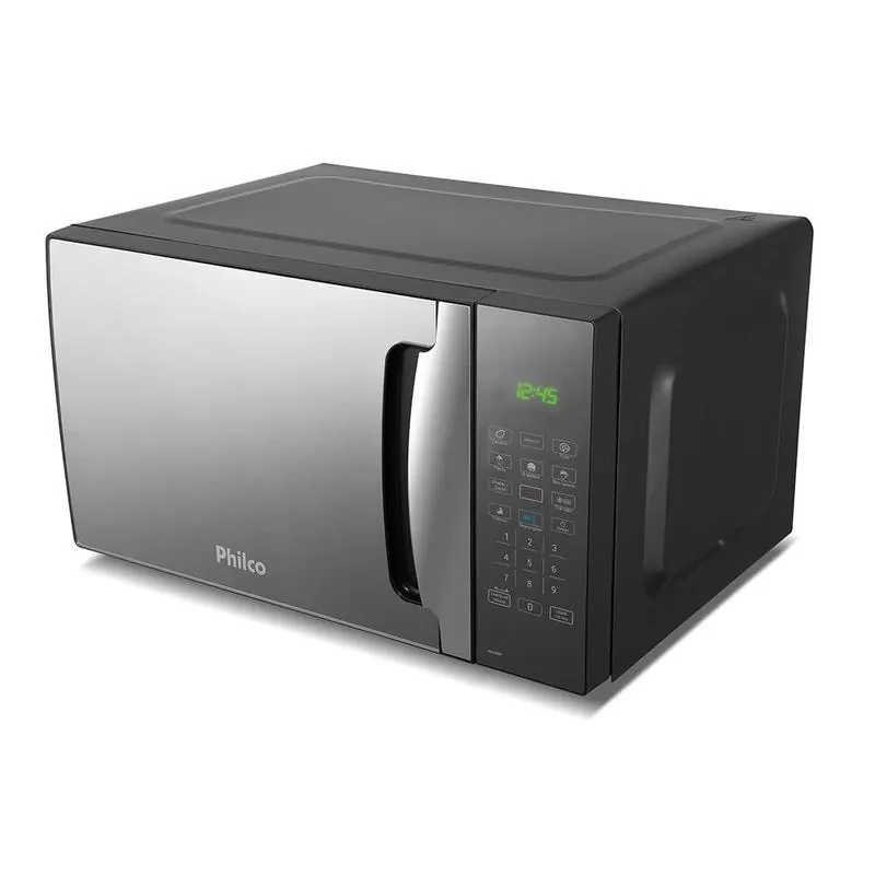 Microondas 28 Litros Philco PMO30EP Preto Com Porta Espelhada 1400w Menu Fit