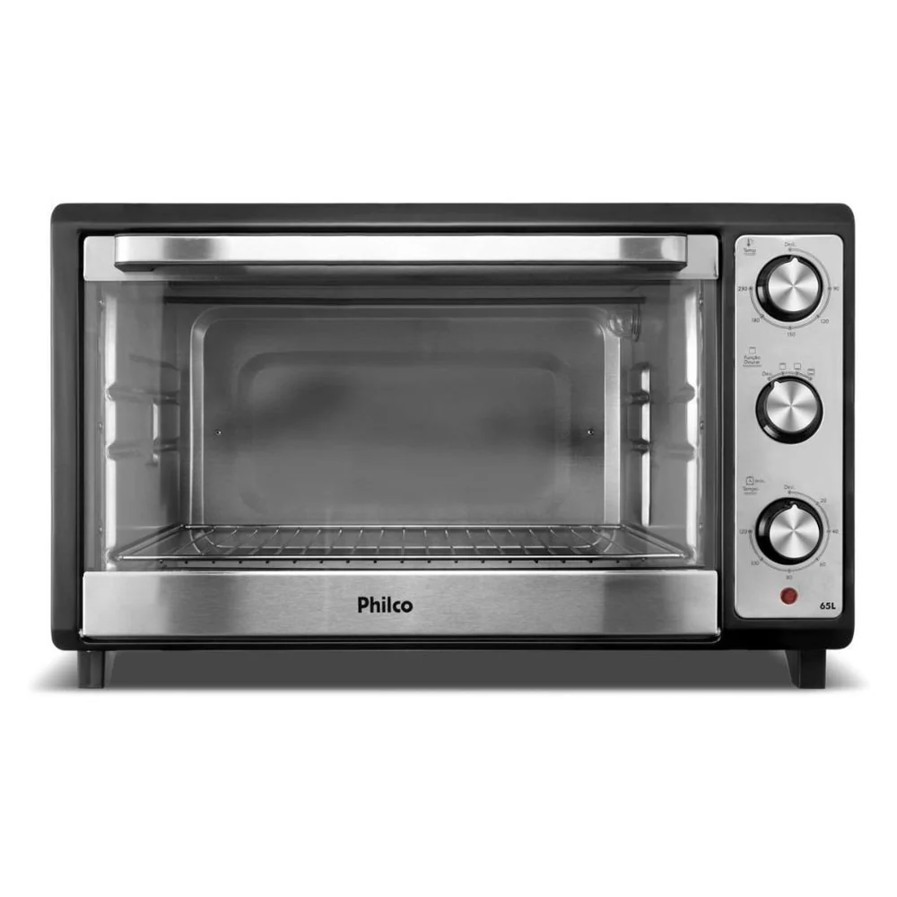 Forno Elétrico 65l Philco Dupla Resistência Pfe65 Preto