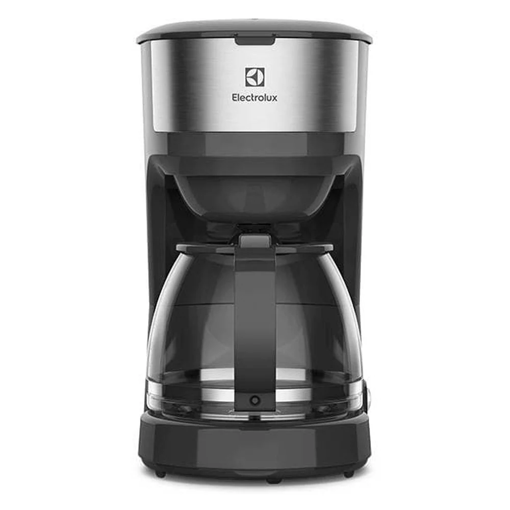 Cafeteira Elétrica Electrolux 30 Xícaras Efficient Função Manter Aquecido Cor Inox Preta (ecm20) 127v