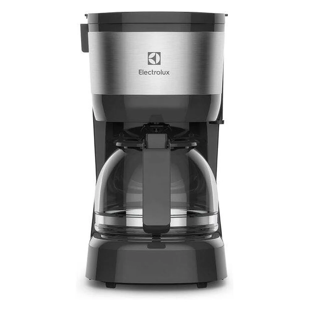 Cafeteira Elétrica Electrolux 15 Xícaras Efficient Com Filtro Permanente Removível Cor Inox Preta (ecm10) 220v