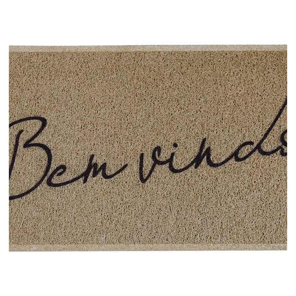 Capacho Vinil Light Bem Vindo Bege 40cmx60cm Kapazi