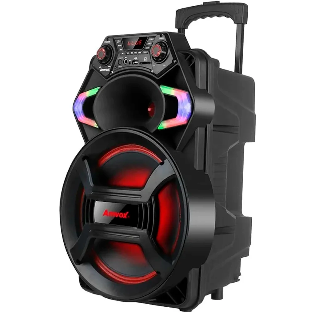 Caixa de Som Amplificada Amvox ACA550 Strondo 2 550W Bluetooth LED
