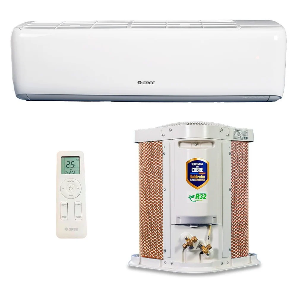 Ar Condicionado Split Hi Wall - G-top Auto - Inverter R-32 - Gree - 9000 Btus - Frio - 220V Monofásico