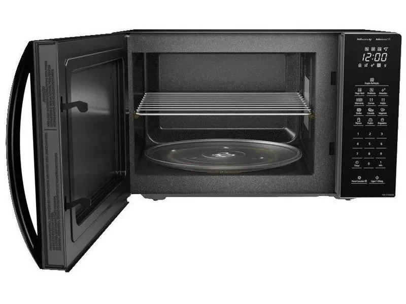 Microondas Panasonic Dupla Refeição 34L Black Glass - NN-ST66NBRU
