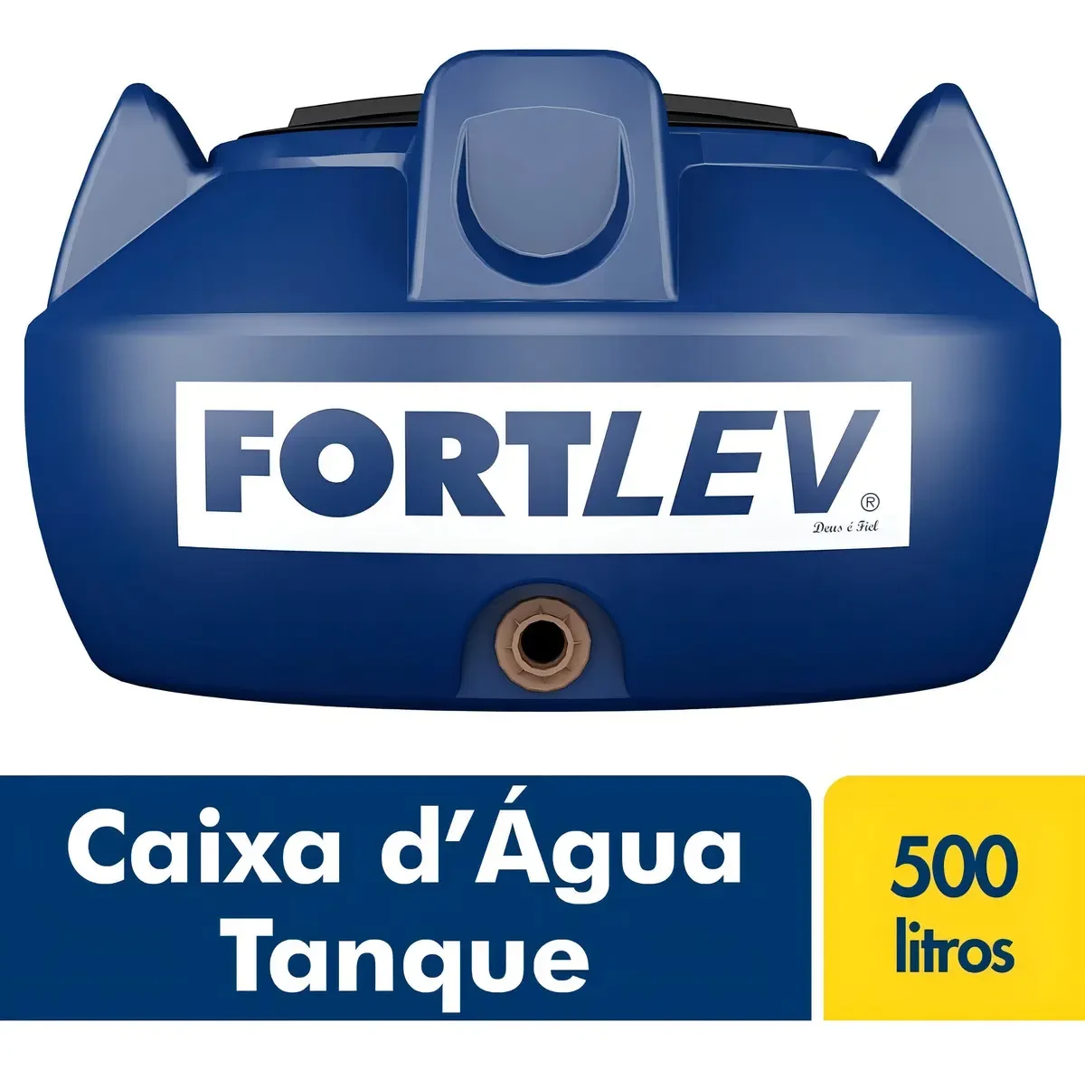 Caixa D'água Fortlev 500L Horizontal com Tampa de Rosca
