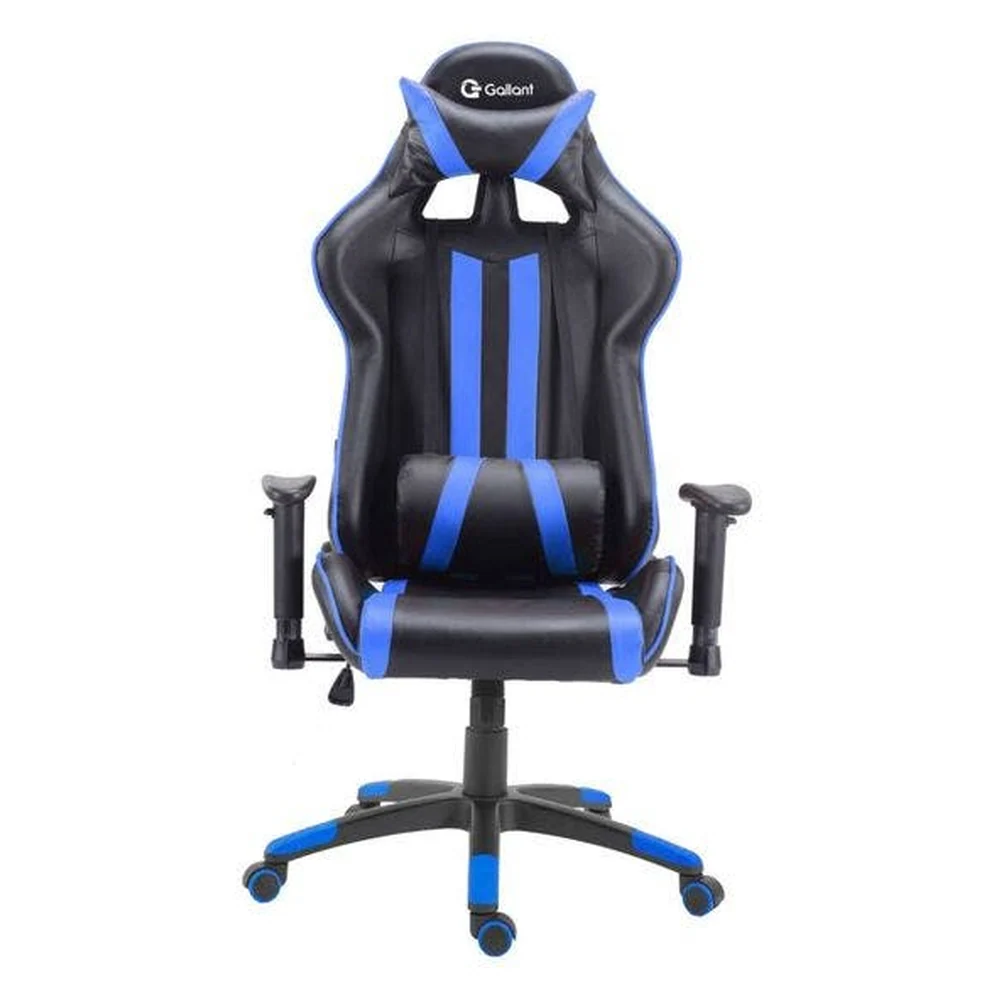 Cadeira Gamer Pro Reclinável Base Giratória Gallant Preto/Azul