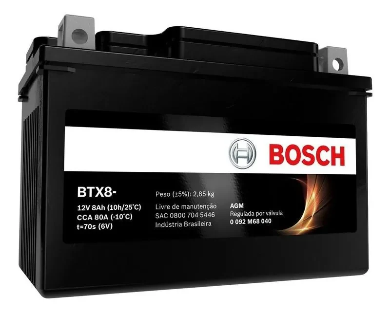 Bateria Moto Bmw 310 Gs 12v 8ah Bosch Btx8-bs
