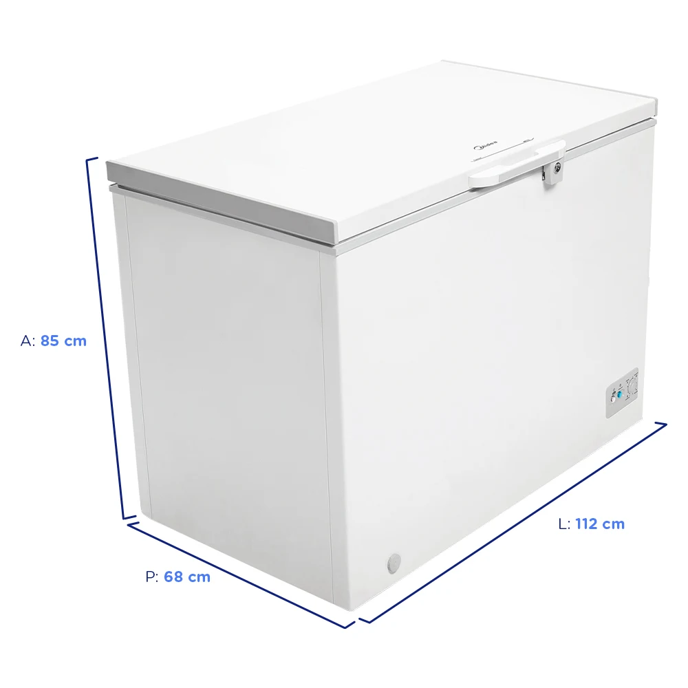 Freezer Midea 295L 1 Porta Horizontal Degelo Manual RCFA3