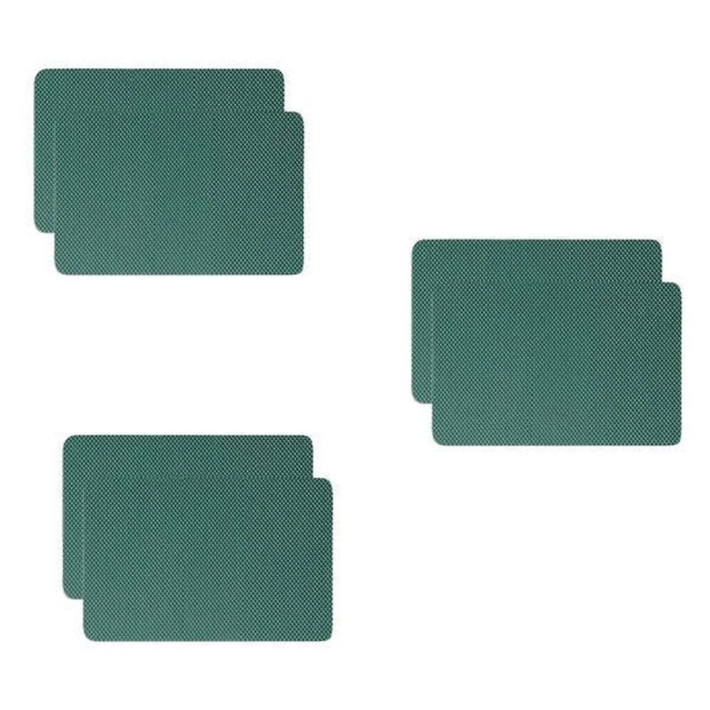 Jogo Americano Antiderrapante Verde Floresta 6 Peças