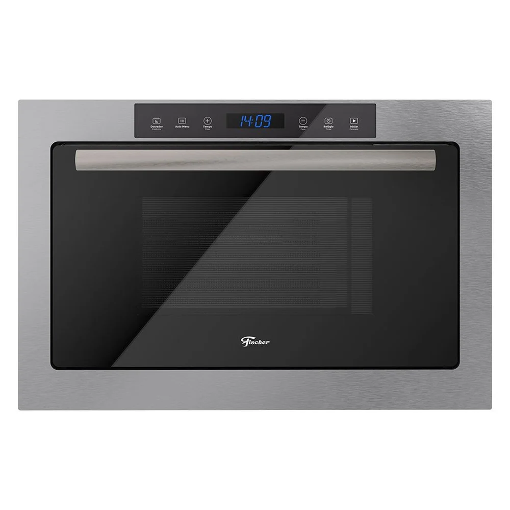 Forno Micro ondas Embutir Infinity 25Litros Touch Com Grill Inox Fischer