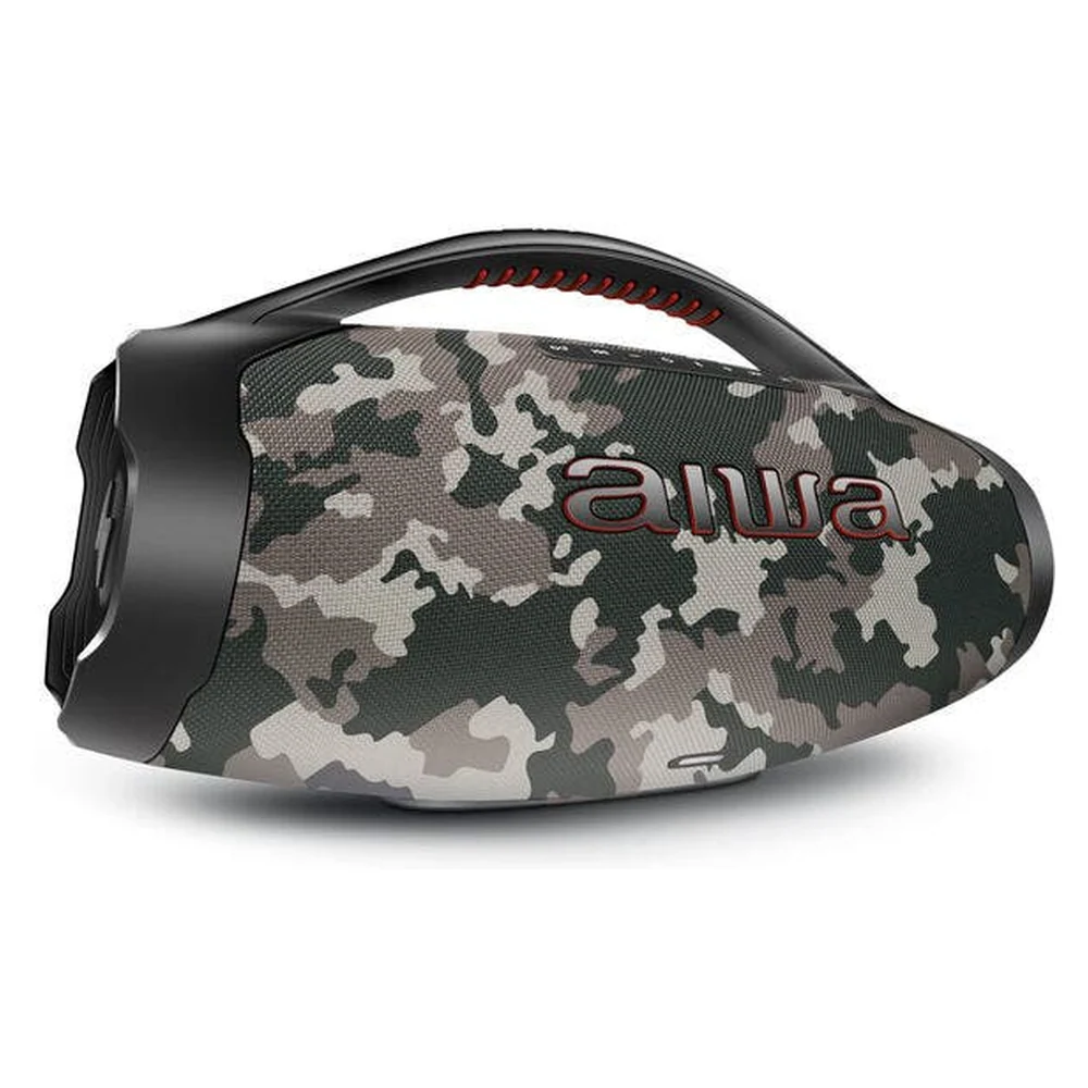 Caixa De Som Boombox Plus Aiwa Bbs-01-bg 200w Bluetooth 30h Ip66 Usb Cinza Bivolt