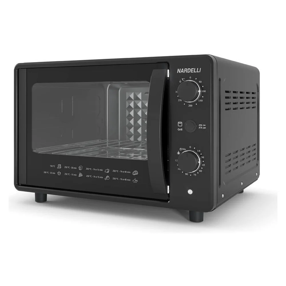 Forno Elétrico Nardelli 45L Bancada S45 Black