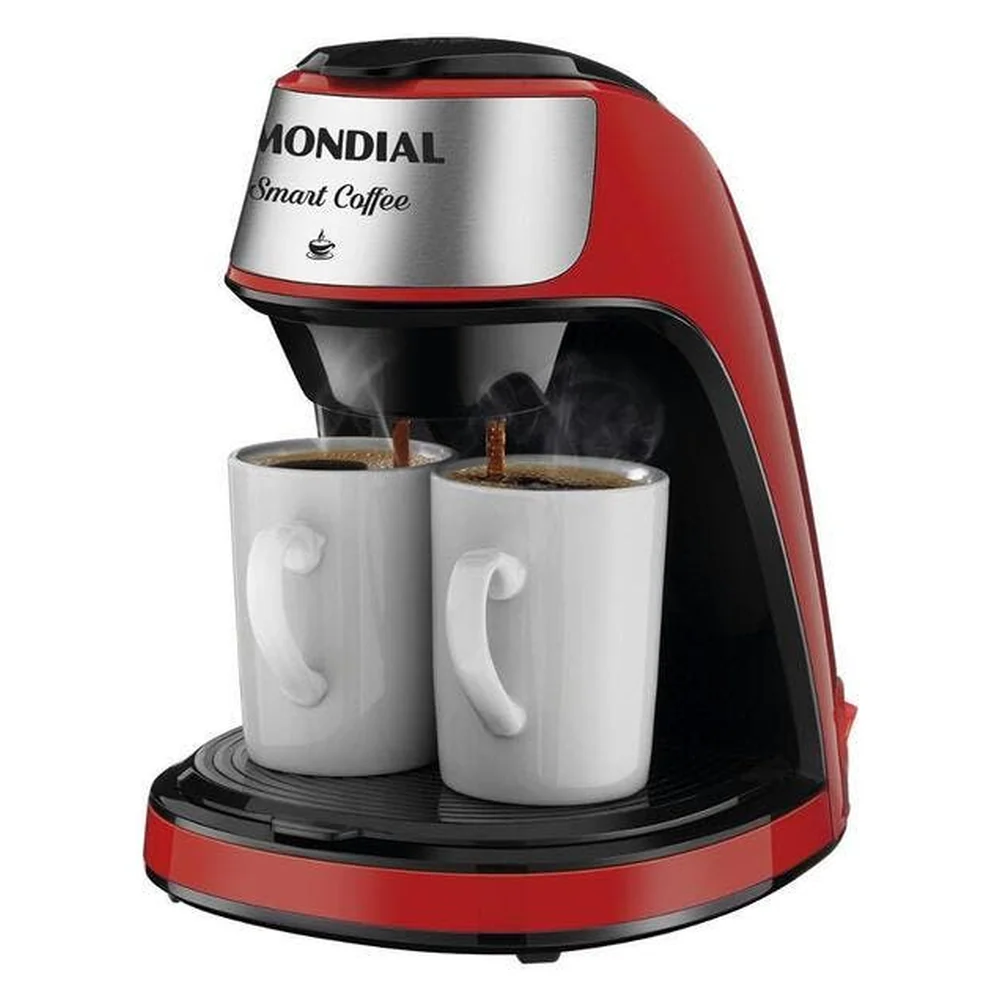 Cafeteira Elétrica Mondial Smart Coffee Vermelha E Inox C-42-2x-ri - 127 Volts