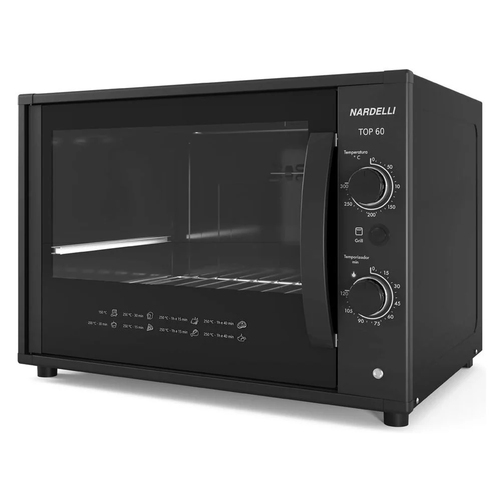 Forno Elétrico Bancada 60 Litros Top 60 Nardelli - Black