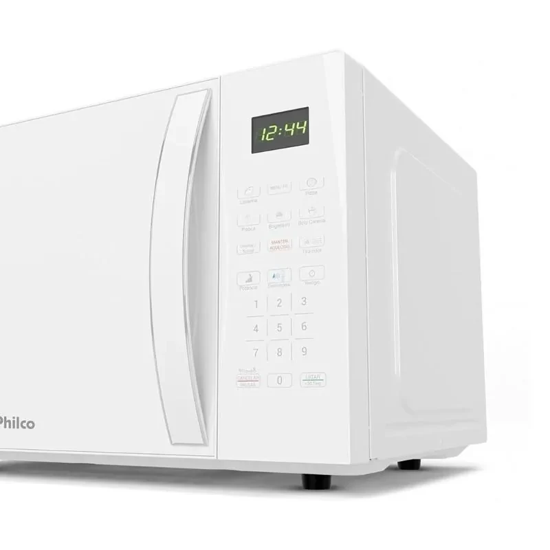 Microondas Philco PMO30B 28L 1100W Com Função Descongelar Rápido, Trava de Segurança e Display Digital